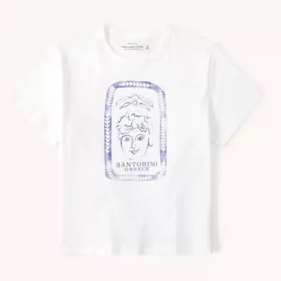 Abercrombie Short-Sleeve Santorini Graphic Tee - Picture 1 of 2
